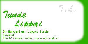 tunde lippai business card